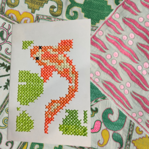 Cuaderno - Serie fauna bordada - Koi